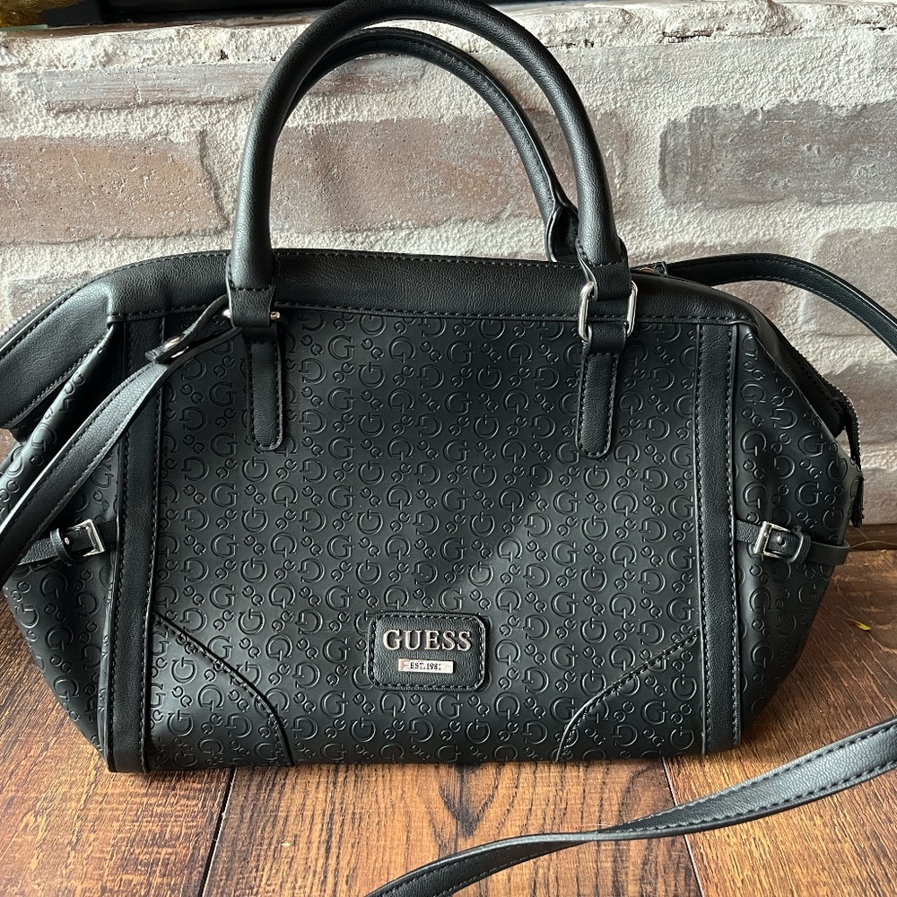 GUESS bag Guess purse black GUESS handbag large back purses